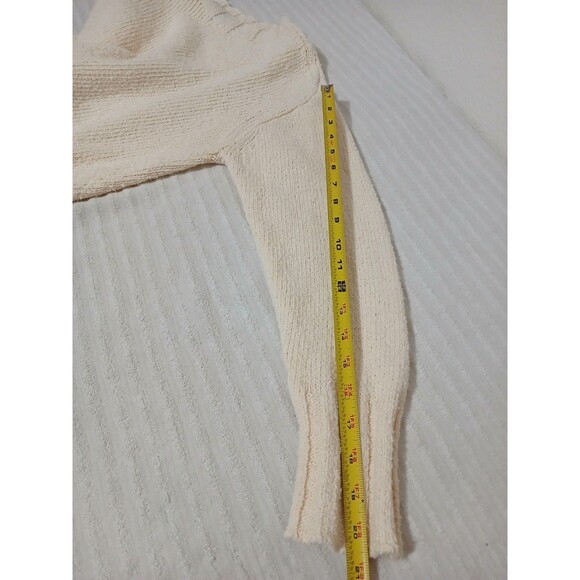 J.Crew Womens M Mock Neck Ivory Chenlle Knit Sweater Cozy Pullover - Picture 12 of 15